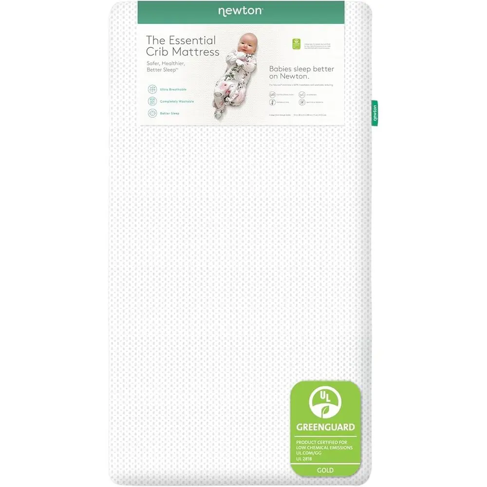 Breathable and Washable Crib Mattress with Firm Support for Infants and Toddlers, All-Stages, GreenGuard Gold Certified - White
Breathable and Washable Crib Mattress with Firm Support for Infants and Toddlers, All-Stages, GreenGuard Gold Certified - White