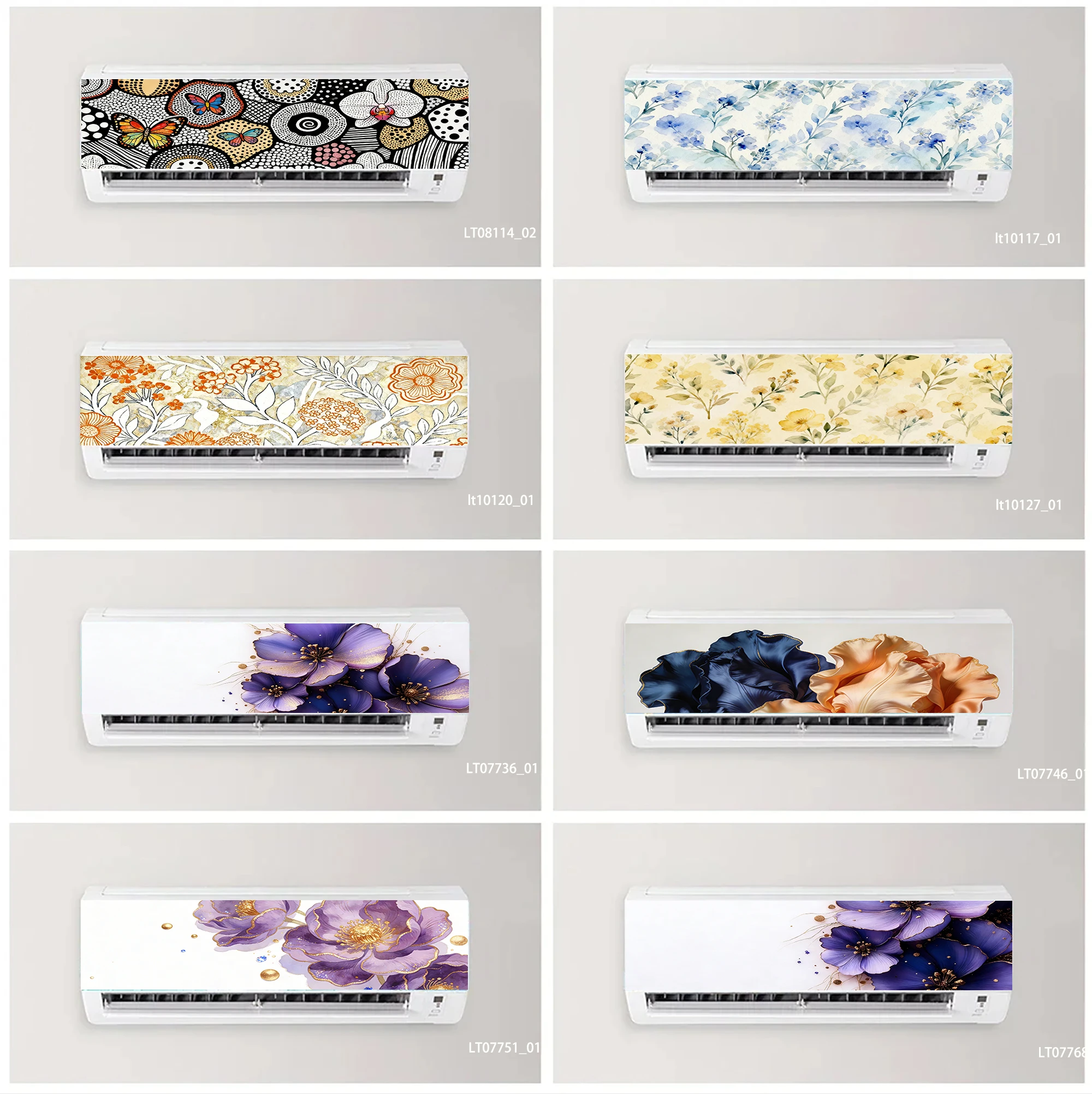 Elegant Floral Air Conditioner Sticker Watercolor & Abstract Print Waterproof Removable AC Wall Decal for Home Decor
Elegant Floral Air Conditioner Sticker Watercolor & Abstract Print Waterproof Removable AC Wall Decal for Home Decor