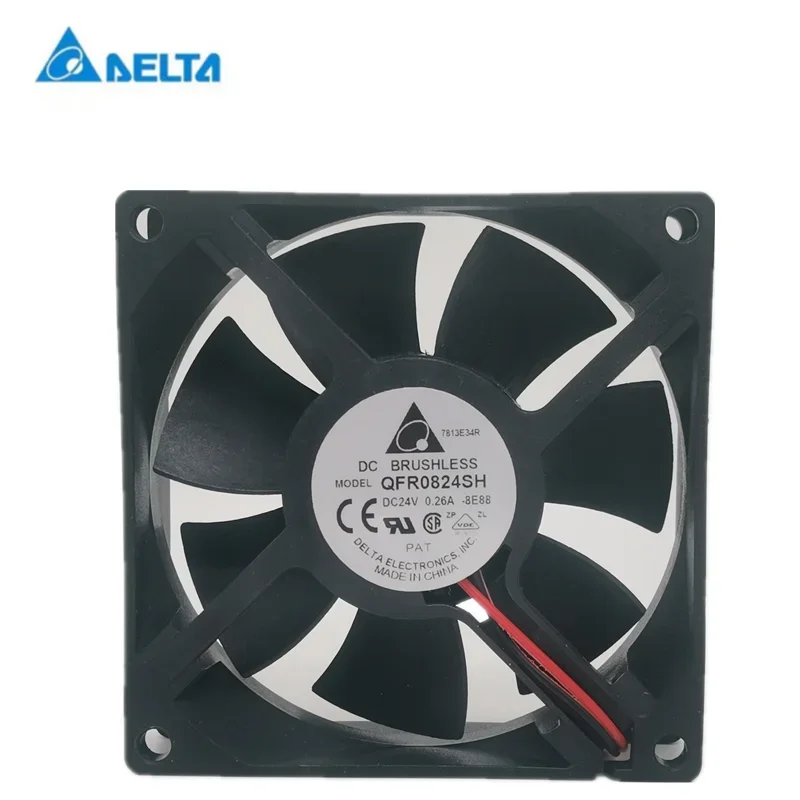 New delta QFR0824SH 8025 24V 0.26A 8cm 80*80*25MM frequency converter computer chassis cooling fan
New delta QFR0824SH 8025 24V 0.26A 8cm 80*80*25MM frequency converter computer chassis cooling fan