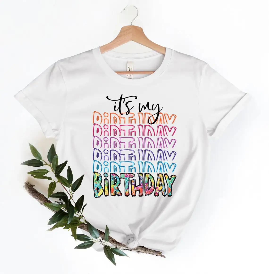 Watercolor It'S My Birthday Letter Print Tshirt Girls Funny White/Pink T Shirt Women'S Clothing Birthday Gift T-Shirt Female
Watercolor It'S My Birthday Letter Print Tshirt Girls Funny White/Pink T Shirt Women'S Clothing Birthday Gift T-Shirt Female