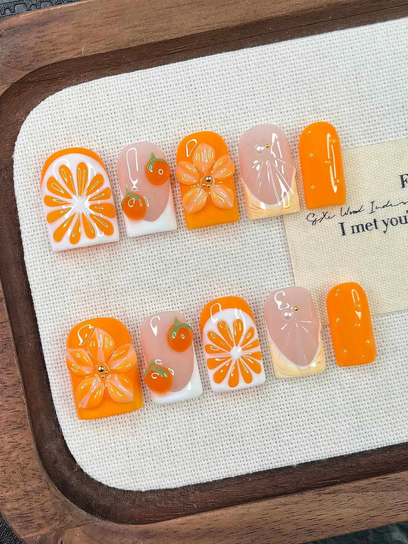 10pcs Y2K Nails Pipe-Shaped Press On Nails Set - Handcrafted, Pink Nails, Orange Nails, Orange French Tip Nails, Handmade 3D Ora
10pcs Y2K Nails Pipe-Shaped Press On Nails Set - Handcrafted, Pink Nails, Orange Nails, Orange French Tip Nails, Handmade 3D Ora