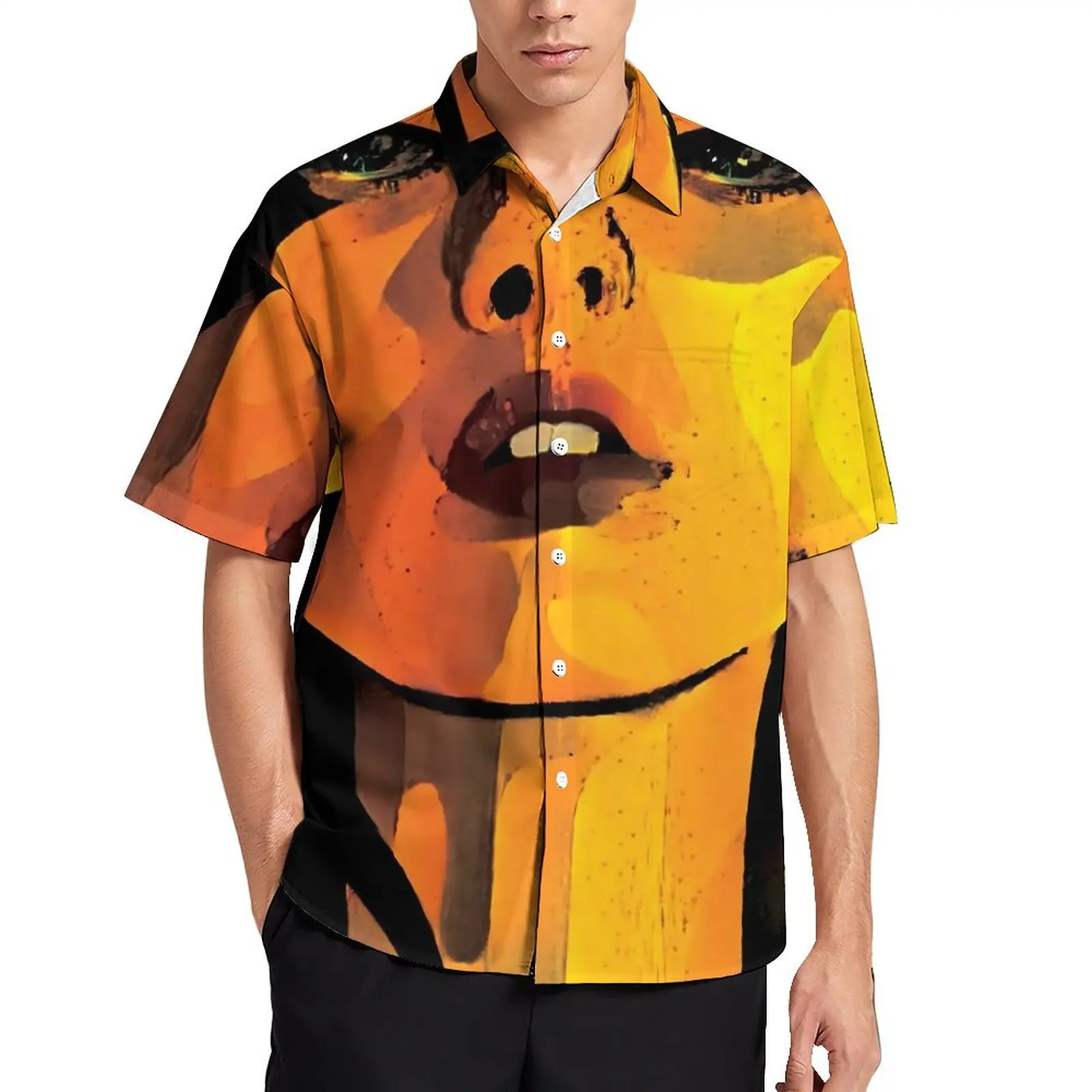 Lady Face Print Casual Shirt The Stare Loose Hawaiian Shirts Man Short-Sleeve Beach Y2K Street Graphic Oversize Blouses
Lady Face Print Casual Shirt The Stare Loose Hawaiian Shirts Man Short-Sleeve Beach Y2K Street Graphic Oversize Blouses