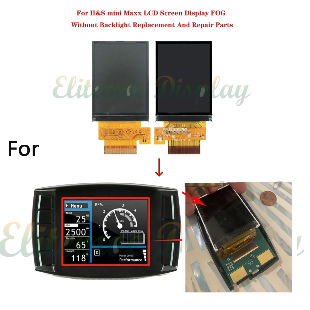 LCD Display for H&S Mini Maxx Car Tuning Tool Ford Dodge Chevy Tuner FOG Without Backlight
LCD Display for H&S Mini Maxx Car Tuning Tool Ford Dodge Chevy Tuner FOG Without Backlight
