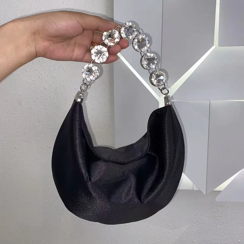 Casual Soft Diamond satin Women's Crossbody Bags Fashion Ladies Hobos Shoulder Bag Solid Color Portable Female Underarm Handbags
Casual Soft Diamond satin Women's Crossbody Bags Fashion Ladies Hobos Shoulder Bag Solid Color Portable Female Underarm Handbags