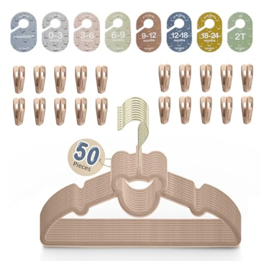 Velvet Baby Hangers Clips Organize Baby Clothes by Age Size Dividers Save Closet Space for Newborn to Toddler Outfits Perfect N
Velvet Baby Hangers Clips Organize Baby Clothes by Age Size Dividers Save Closet Space for Newborn to Toddler Outfits Perfect N