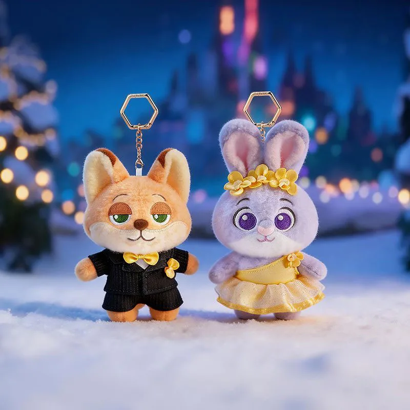 Disney Zootopia Judy Nick Plush Keychain Wedding Style Cute Couple Bag Pendant for Backpack Decoration Gift for Girls Kawaii
Disney Zootopia Judy Nick Plush Keychain Wedding Style Cute Couple Bag Pendant for Backpack Decoration Gift for Girls Kawaii