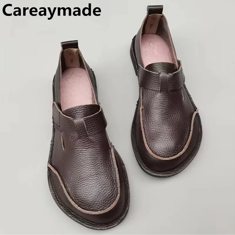 Женские туфли ручной работы Careaymade, натуральная кожа, большой Носок, широкий Носок, мягкая подошва, оригинальные летние туфли
Женские туфли ручной работы Careaymade, натуральная кожа, большой Носок, широкий Носок, мягкая подошва, оригинальные летние туфли
