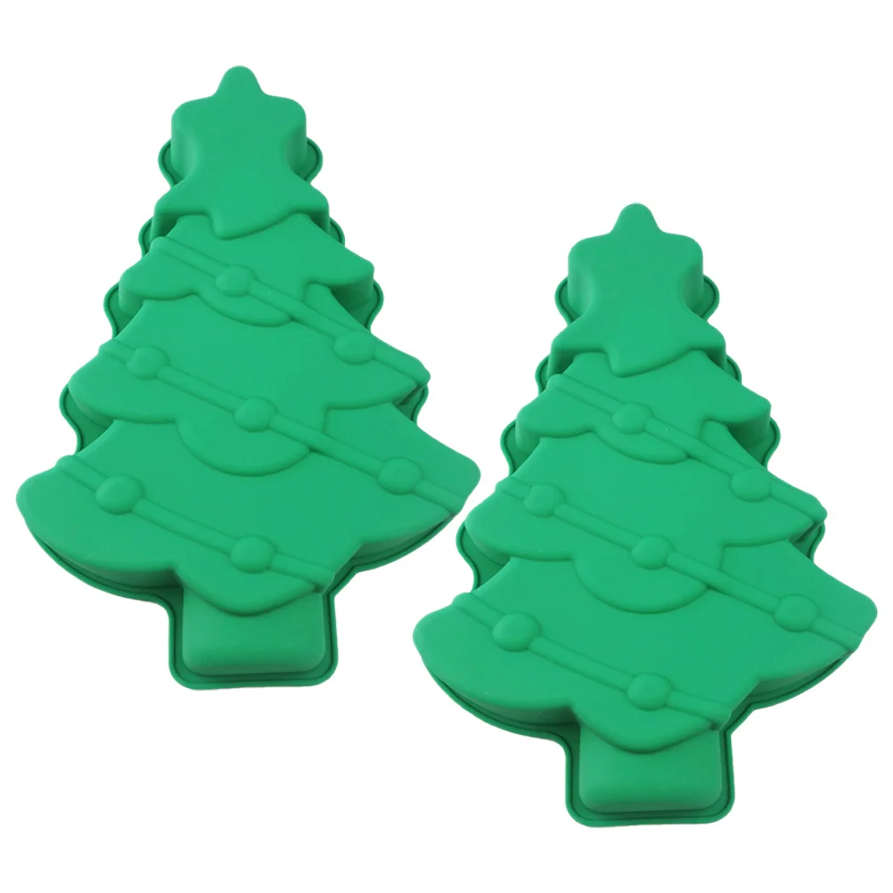 2 Pcs Cake Pan 3d Christmas Tree Mold Silicone Baking Molds Dessert Party Tools
2 Pcs Cake Pan 3d Christmas Tree Mold Silicone Baking Molds Dessert Party Tools
