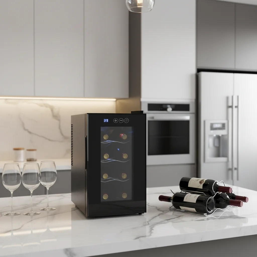 Wine Cellar Cooling Electronic Temperature 22L 8bottle Cooler Wine Chiller Fridge
Wine Cellar Cooling Electronic Temperature 22L 8bottle Cooler Wine Chiller Fridge