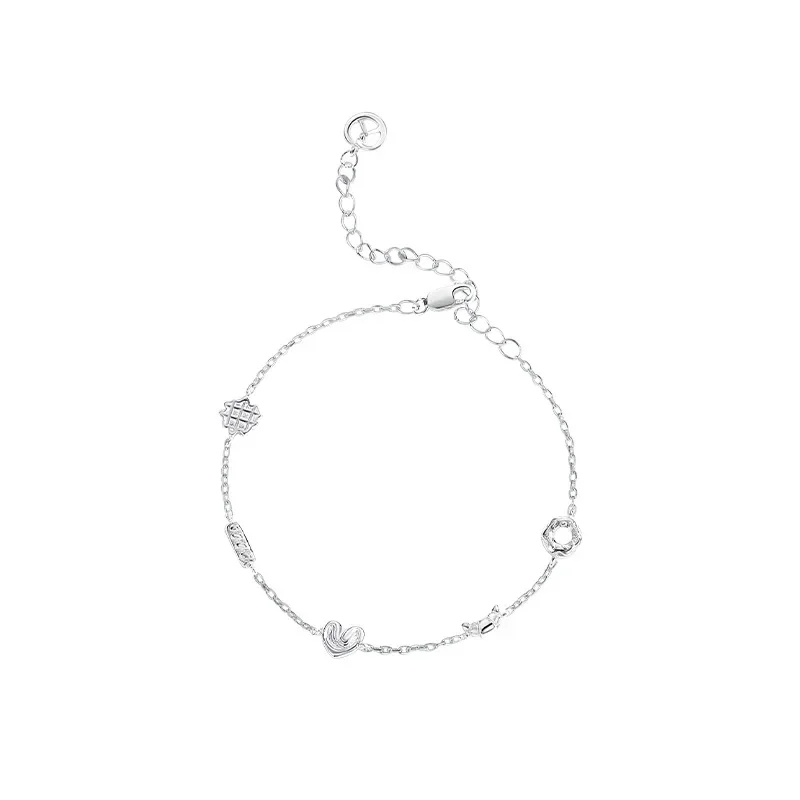 Real 925 Sterling Silver Biscuit Pendant Charm Bracelets for Women Cute Food Fine Jewelry Minimalist Personality Accessories
Real 925 Sterling Silver Biscuit Pendant Charm Bracelets for Women Cute Food Fine Jewelry Minimalist Personality Accessories