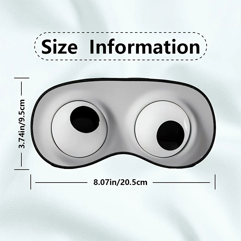 1 Fun 3D Cartoon Eye Sleep Mask with Adjustable Strap and Big Eyes - Soft Polyester Face Cover for Travel, Nap, Office Break - Adult Novelty Gift (No Battery/Power Required) - Blackout Comfortable Sleeping Accessories
1 Fun 3D Cartoon Eye Sleep Mask with Adjustable Strap and Big Eyes - Soft Polyester Face Cover for Travel, Nap, Office Break - Adult Novelty Gift (No Battery/Power Required) - Blackout Comfortable Sleeping Accessories