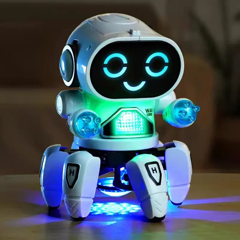 Electric Six-Clawed Robot Dancing Toy with Music & Lights Interactive Walking Educational Toy for Kids Boys Girls Gift
Electric Six-Clawed Robot Dancing Toy with Music & Lights Interactive Walking Educational Toy for Kids Boys Girls Gift