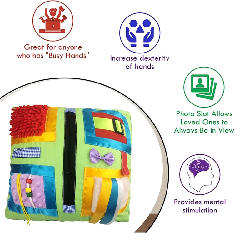 ABMR-1 PCS Fidget Blanket Dementia Activities For Seniors Fidget Pillow Products For Elderly With Dementia, Alzheimers,G660H
ABMR-1 PCS Fidget Blanket Dementia Activities For Seniors Fidget Pillow Products For Elderly With Dementia, Alzheimers,G660H