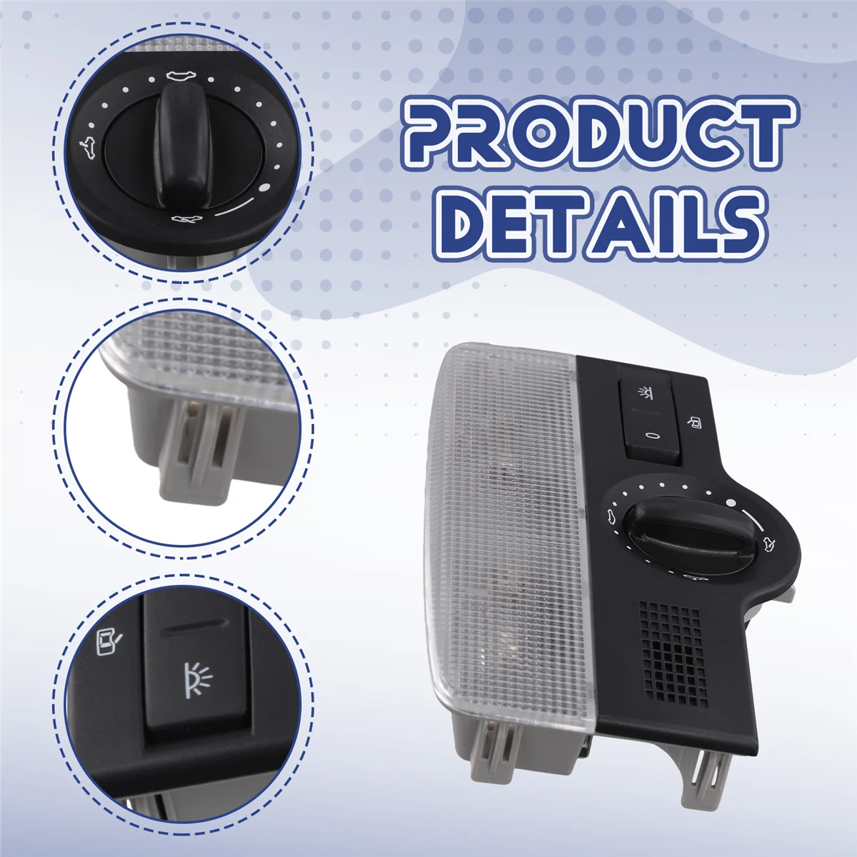 #448F 18G959613 Black Reading Dome Light Lamp Sunroof Switch for VW Bora 2009-2015 18G 959 613 (ABS)
#448F 18G959613 Black Reading Dome Light Lamp Sunroof Switch for VW Bora 2009-2015 18G 959 613 (ABS)