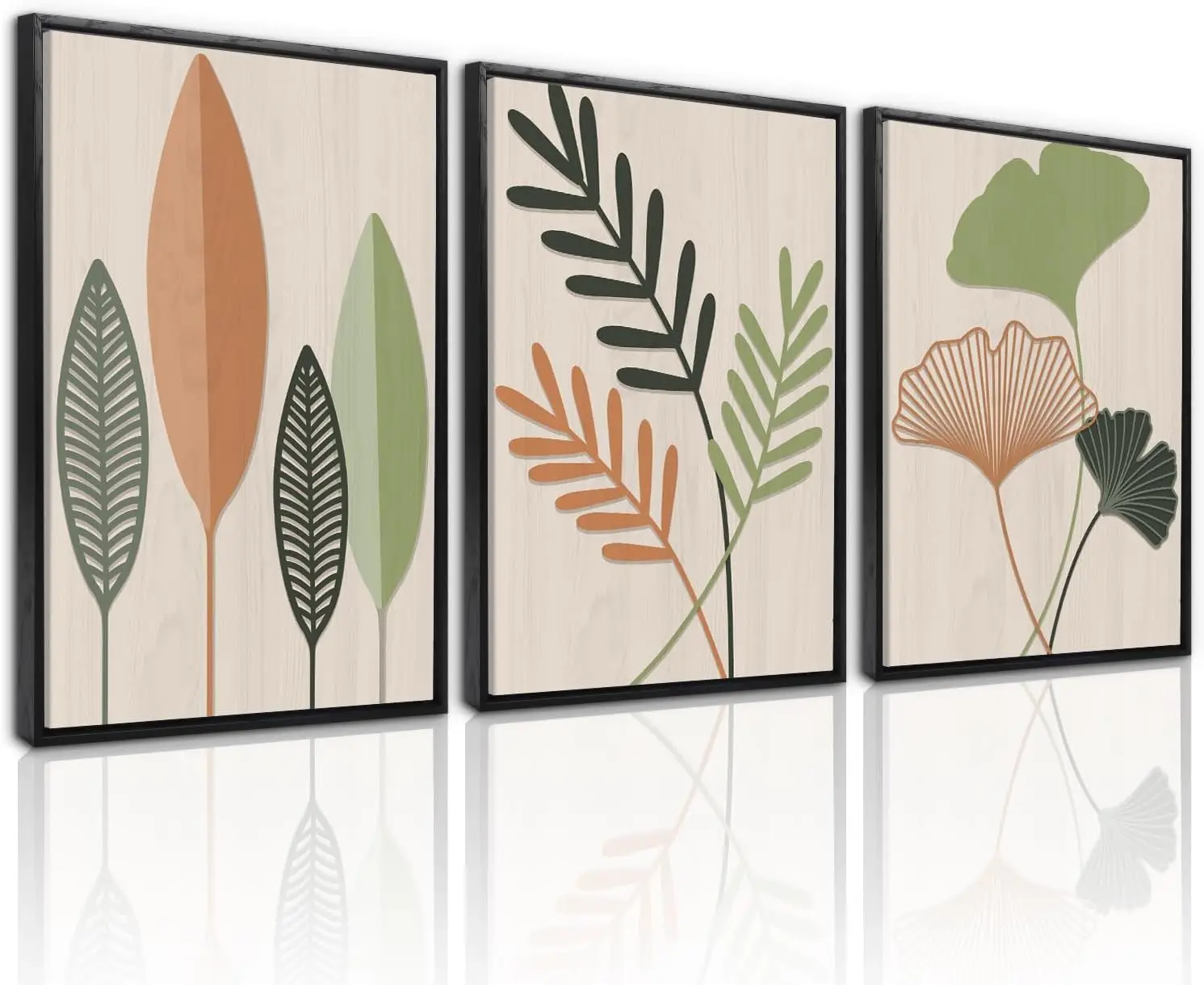 Framed Botanical Wall Art Leaf Art Set Of 3 - 12'X16' Boho Bedroom & Living Room Wall Decor - Sage Green Unique Plants Prints
Framed Botanical Wall Art Leaf Art Set Of 3 - 12'X16' Boho Bedroom & Living Room Wall Decor - Sage Green Unique Plants Prints