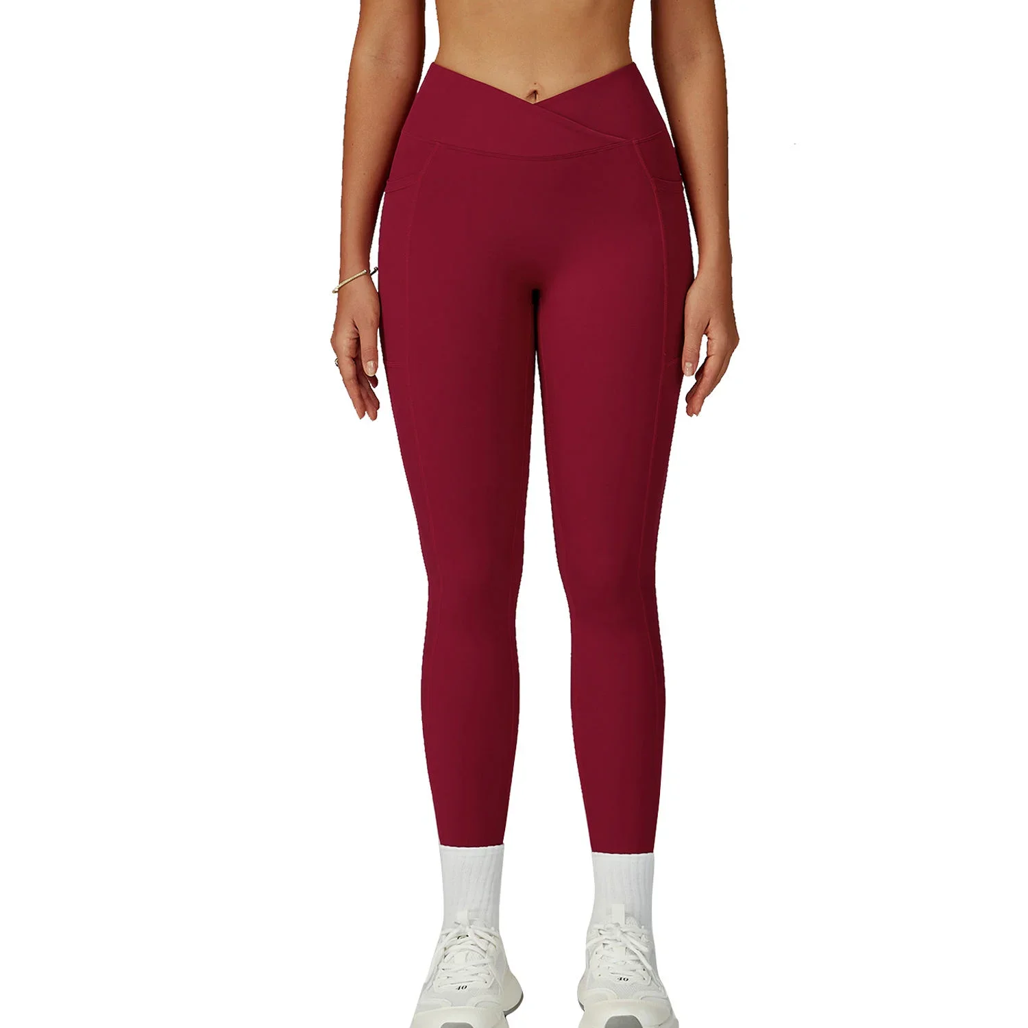 Women's High-Waist V-Cut Cross-Waistband Yoga Leggings for Gym Running Outdoor Sports Workout Push-Up Features Naked Feel
Women's High-Waist V-Cut Cross-Waistband Yoga Leggings for Gym Running Outdoor Sports Workout Push-Up Features Naked Feel