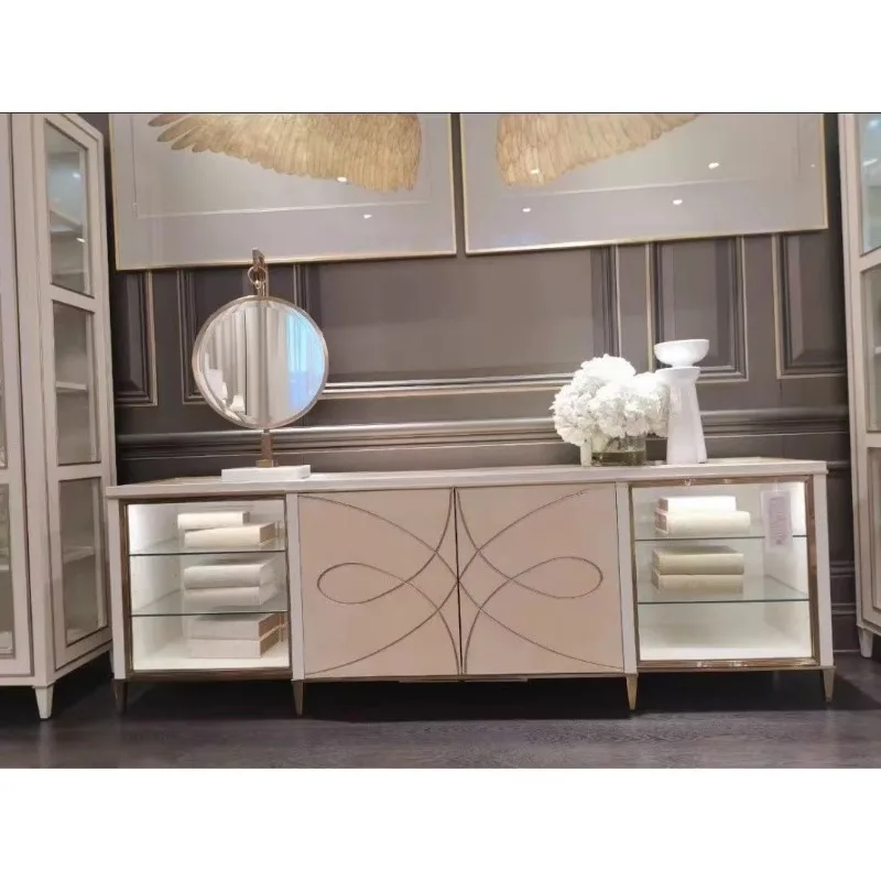American solid wood cabinet retro light luxury modern simple senna light living room locker storage cabinet furniture TV cabinet
American solid wood cabinet retro light luxury modern simple senna light living room locker storage cabinet furniture TV cabinet
