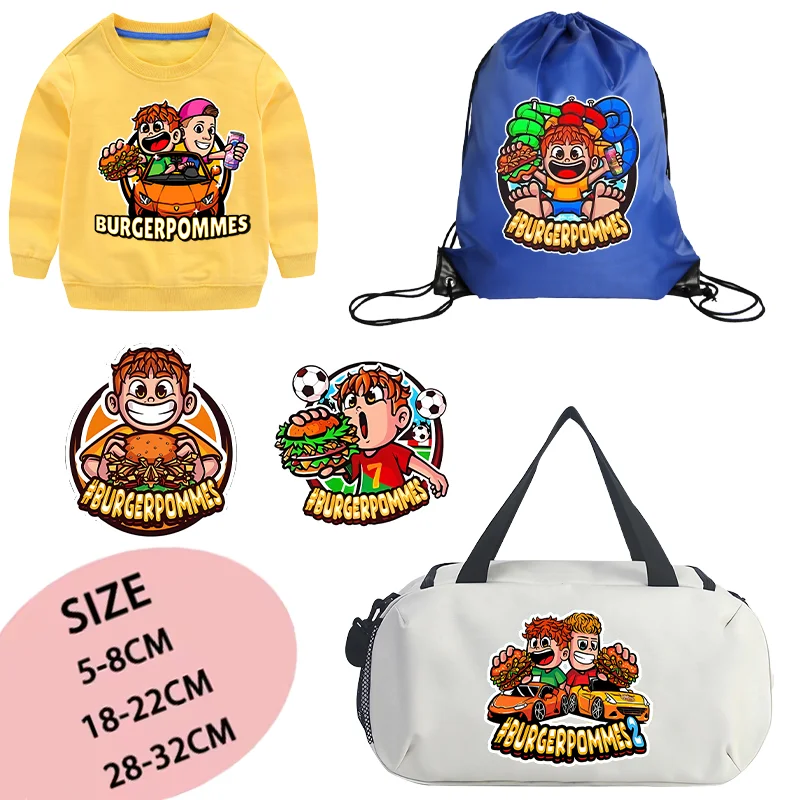 Burgerpommes Icrimax термопереносные наклейки с милым мультяшным принтом, используемые для DIY одежды, сумок, шапок, модных удобных игрушек для мальчиков, подарков
Burgerpommes Icrimax термопереносные наклейки с милым мультяшным принтом, используемые для DIY одежды, сумок, шапок, модных удобных игрушек для мальчиков, подарков