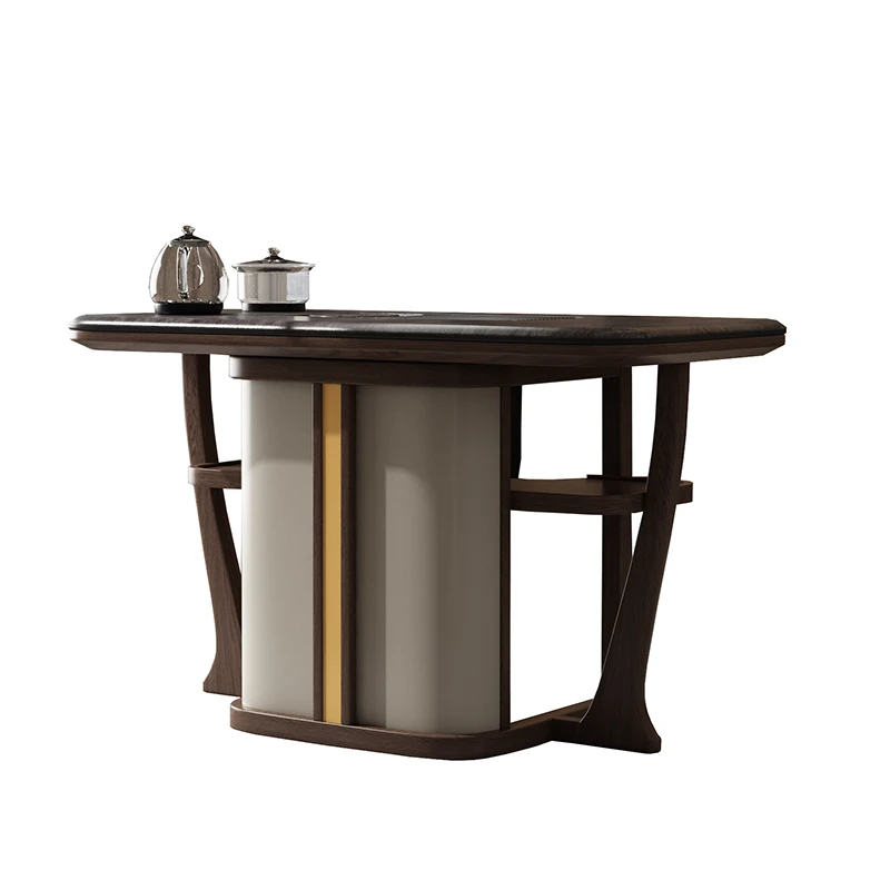 Balcony tea table and chair combination light luxury minimalist kung fu tea table solid wood study office tea room household
Balcony tea table and chair combination light luxury minimalist kung fu tea table solid wood study office tea room household