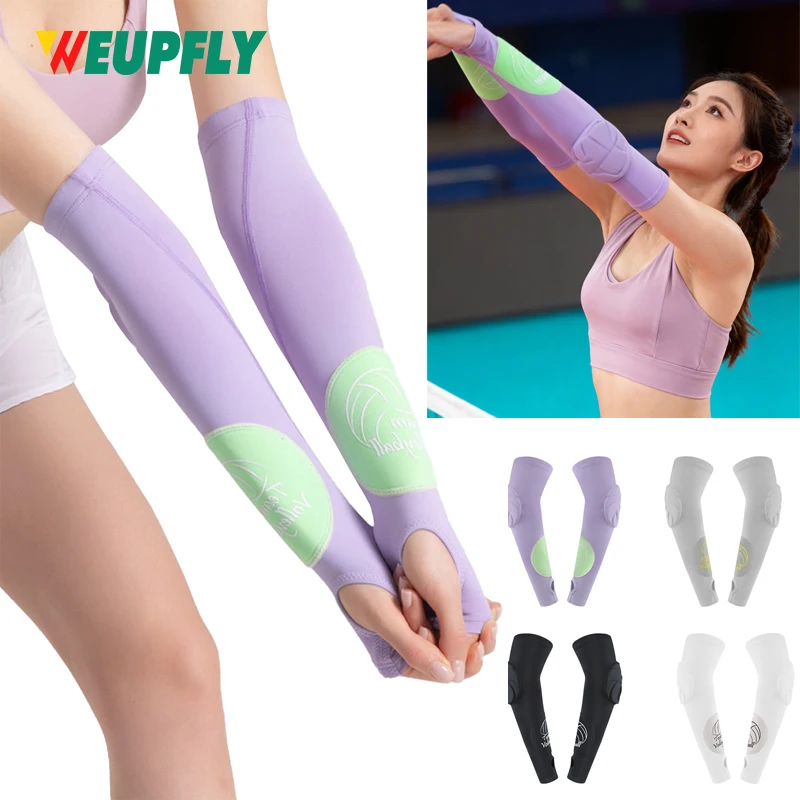1Pair Volleyball Arm Sleeves with Passing Protection Forearm Pads, Hitting Forearm Sleeves Padded Sleeve with Thumb Hole
1Pair Volleyball Arm Sleeves with Passing Protection Forearm Pads, Hitting Forearm Sleeves Padded Sleeve with Thumb Hole