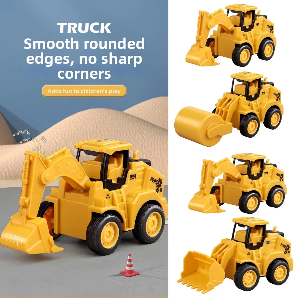 High Quality Plastic Engineering Vehicle Model Yellow 6 Styles Press Sliding Press Car Boy Gift Children
High Quality Plastic Engineering Vehicle Model Yellow 6 Styles Press Sliding Press Car Boy Gift Children