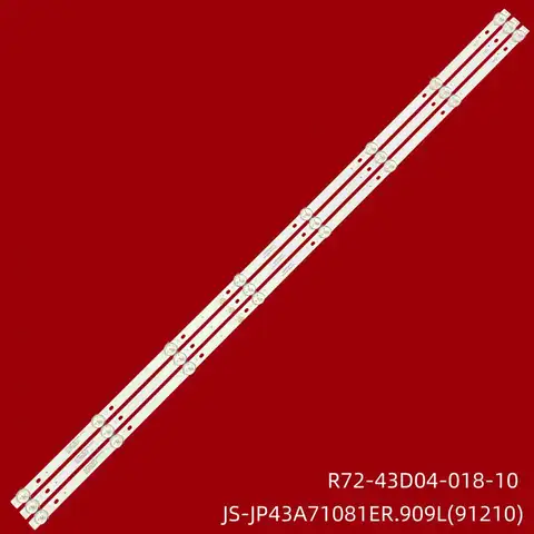 LED Strips for JS-JP43A71081ER.909L(91210) R72-43D04-018-10 828121T.60034.3P HI VHIX-43F169MSY VHIX-43U169MSY Systems K43DLJ10US