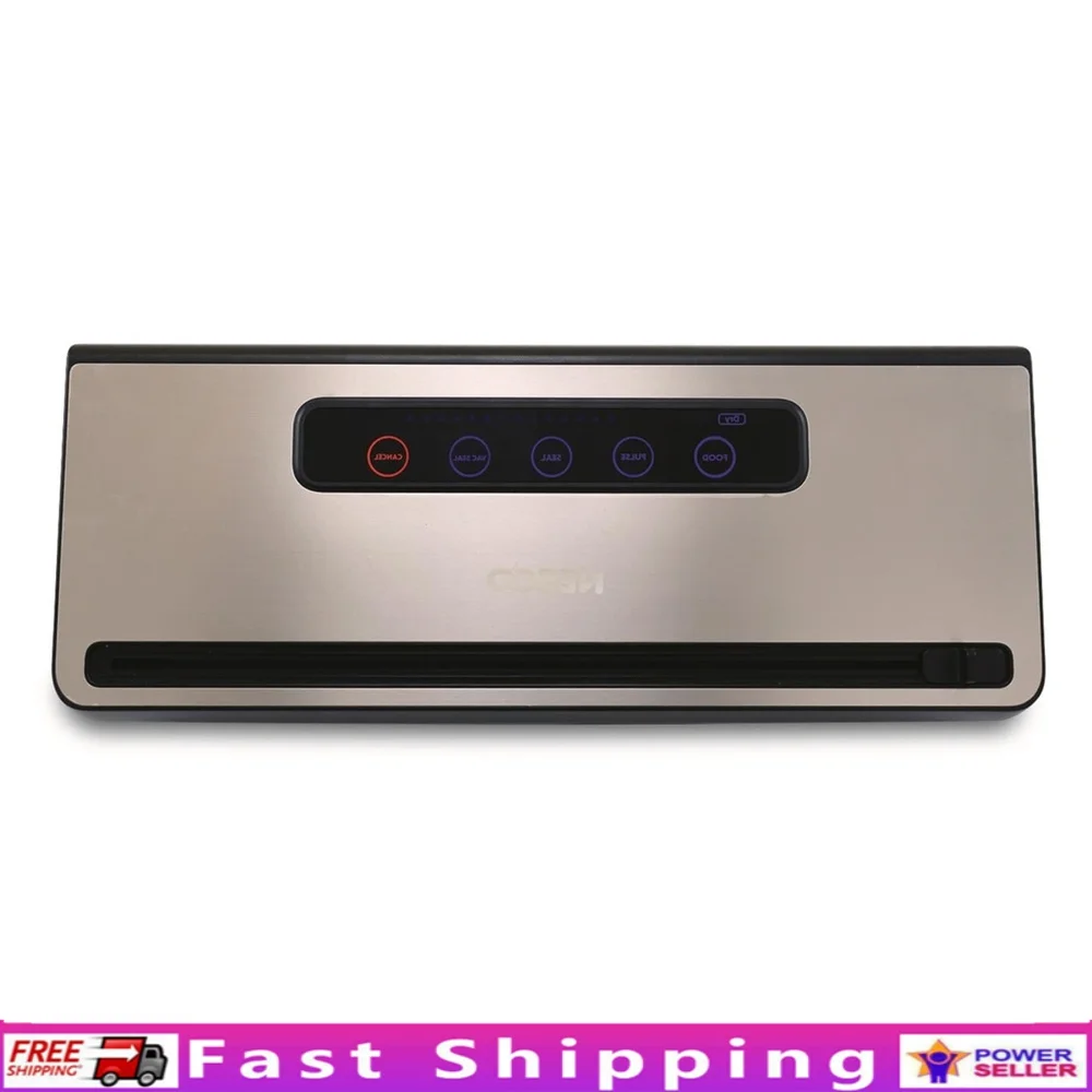 Stainless Steel Vacuum Sealer with Roll Storage Bag Cutter Touch Control Moist Dry Settings Food Preservation Kitchen Appliance
Stainless Steel Vacuum Sealer with Roll Storage Bag Cutter Touch Control Moist Dry Settings Food Preservation Kitchen Appliance