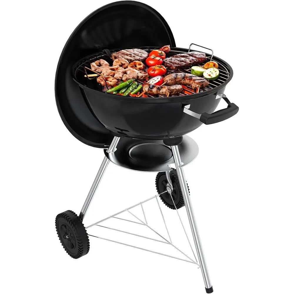 Portable 18 Inch Kettle BBQ Grill - Durable, Easy Assembly, Wheeled Round Grill for Outdoor Cooking and Beach Adventures
Portable 18 Inch Kettle BBQ Grill - Durable, Easy Assembly, Wheeled Round Grill for Outdoor Cooking and Beach Adventures