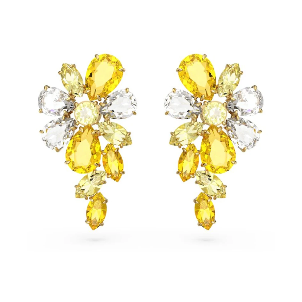 Yellow Crystal Cluster Drop Earrings - Versatile Party & Event Wear Jewelry
Yellow Crystal Cluster Drop Earrings - Versatile Party & Event Wear Jewelry