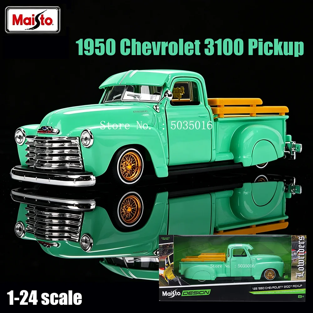 Maisto 1:25 1950 Chevrolet 3100 Pickup simulation alloy car model crafts decoration collection toy tools gift
Maisto 1:25 1950 Chevrolet 3100 Pickup simulation alloy car model crafts decoration collection toy tools gift