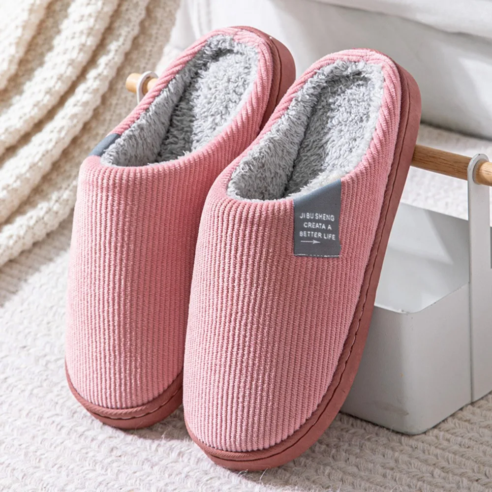 Anti-Slip Women's Stripe Cotton Slippers Soft Thick Bottom Autumn And Winter Household Floor Slippers Comfortable
Anti-Slip Women's Stripe Cotton Slippers Soft Thick Bottom Autumn And Winter Household Floor Slippers Comfortable