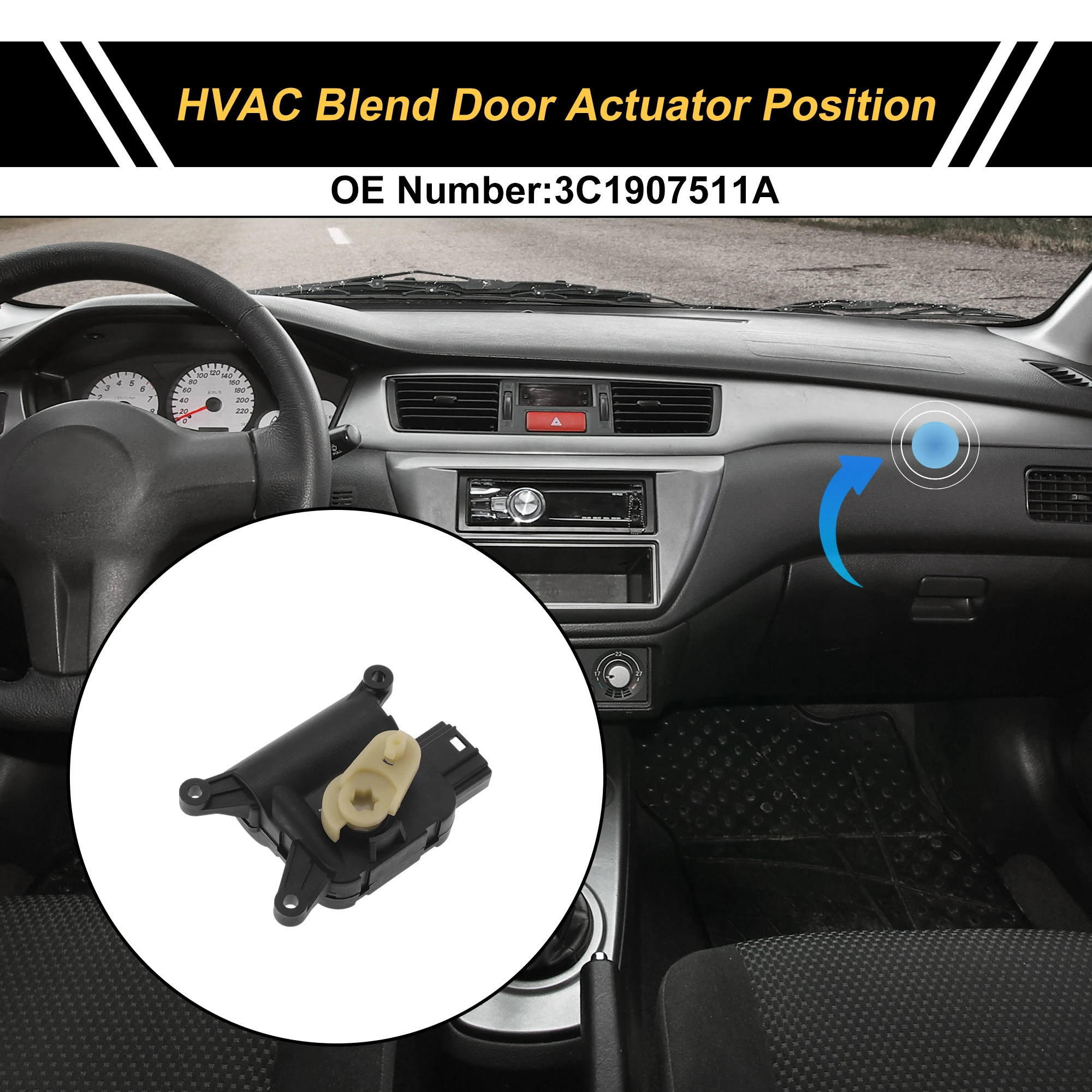 Привод двери смеси обогревателя UXCELL HVAC для Volkswagen Passat 2009-2012 No 3C1907511A
Привод двери смеси обогревателя UXCELL HVAC для Volkswagen Passat 2009-2012 No 3C1907511A