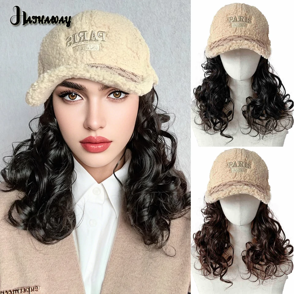 Synthetic Hat Wig One Female Fashion Autumn And Winter Lamb Fur Cap Lazy Fluffy Short Curly Hair Fashion Wig Hat Daily Wear Wig
Synthetic Hat Wig One Female Fashion Autumn And Winter Lamb Fur Cap Lazy Fluffy Short Curly Hair Fashion Wig Hat Daily Wear Wig