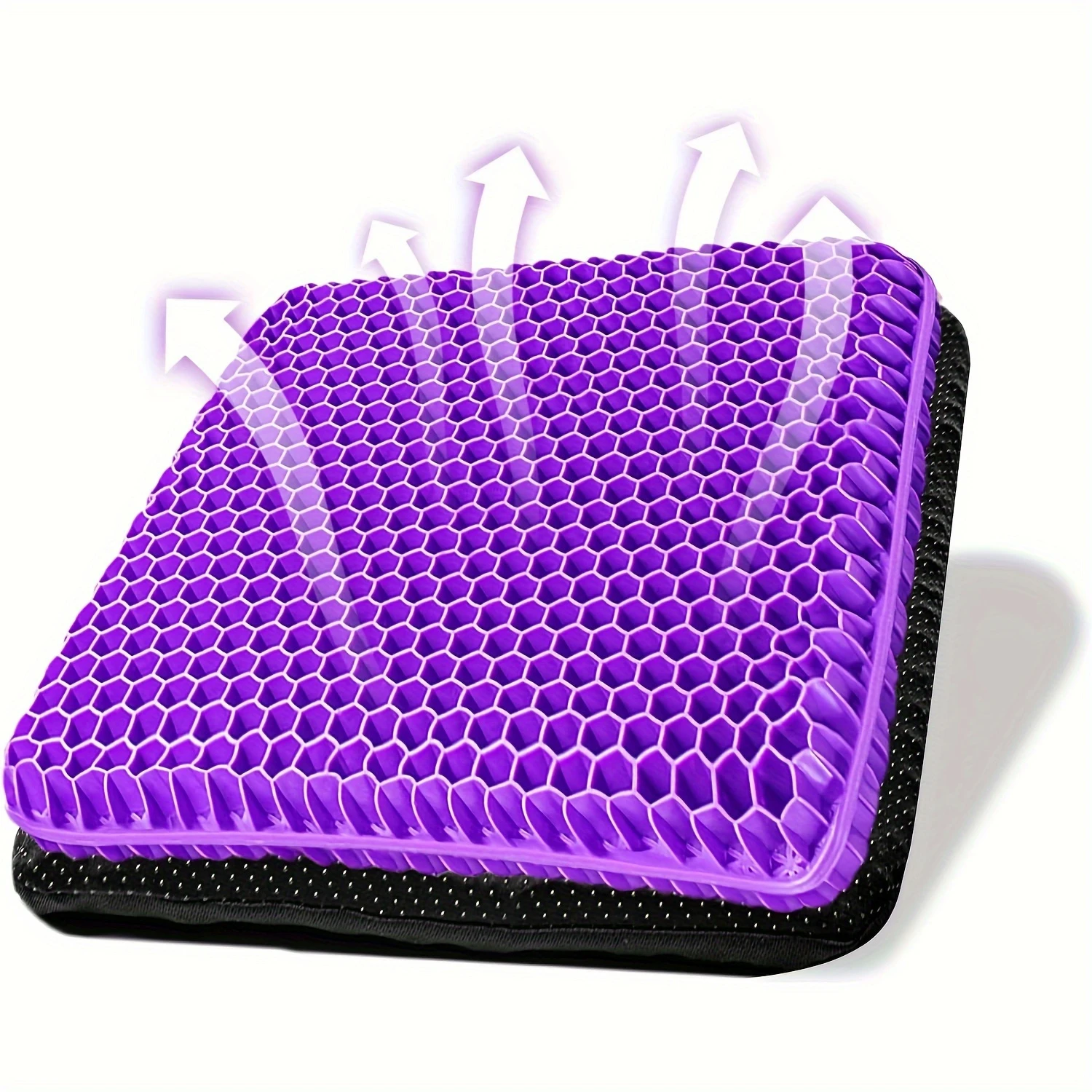 "Chillcomfort" Ergonomic Cooling Gel Seat Cushion With Non-Slip Cover - Breathable Honeycomb Design, Pressure Relief For Office
"Chillcomfort" Ergonomic Cooling Gel Seat Cushion With Non-Slip Cover - Breathable Honeycomb Design, Pressure Relief For Office