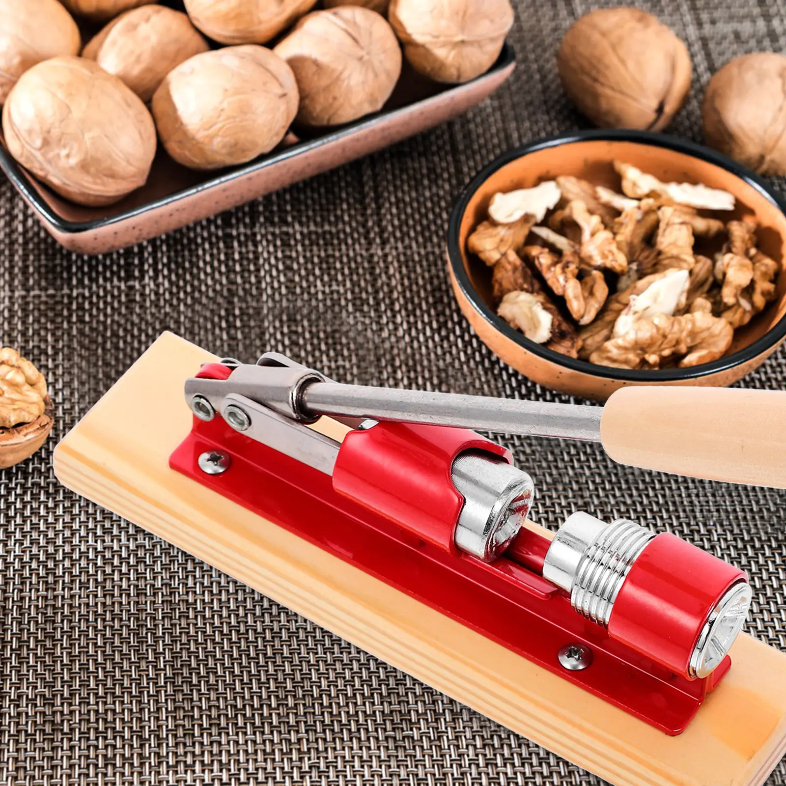 Walnut Cracker Tool Mechanical Design Clamp Prevents Shattering Elegant Red Kitchen Gadget Walnut Opening Clip Nut Shell Opener
Walnut Cracker Tool Mechanical Design Clamp Prevents Shattering Elegant Red Kitchen Gadget Walnut Opening Clip Nut Shell Opener
