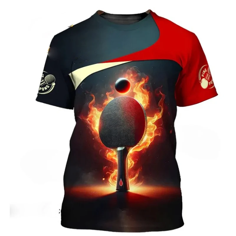 Table Tennis Train Uniform T-shirt Men Women Funny 3D Print Short Sleeve T Shirts Ping-pong Hobby Sport Round Neck Tee Clothing
Table Tennis Train Uniform T-shirt Men Women Funny 3D Print Short Sleeve T Shirts Ping-pong Hobby Sport Round Neck Tee Clothing