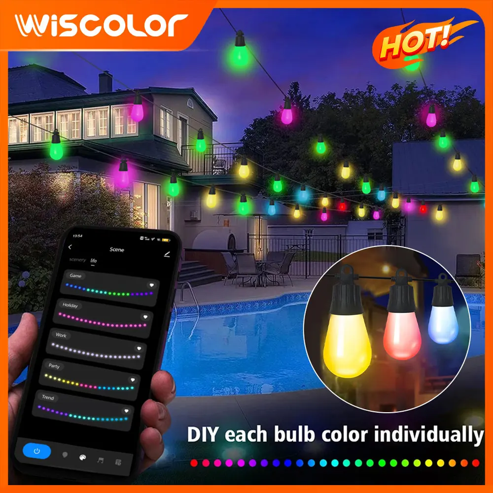 Smart RGB Led Strip Lights Waterproof Outdoors Light Music Voice Control Bulbs For Luces Garden Christmas Decorations Lighting
Smart RGB Led Strip Lights Waterproof Outdoors Light Music Voice Control Bulbs For Luces Garden Christmas Decorations Lighting