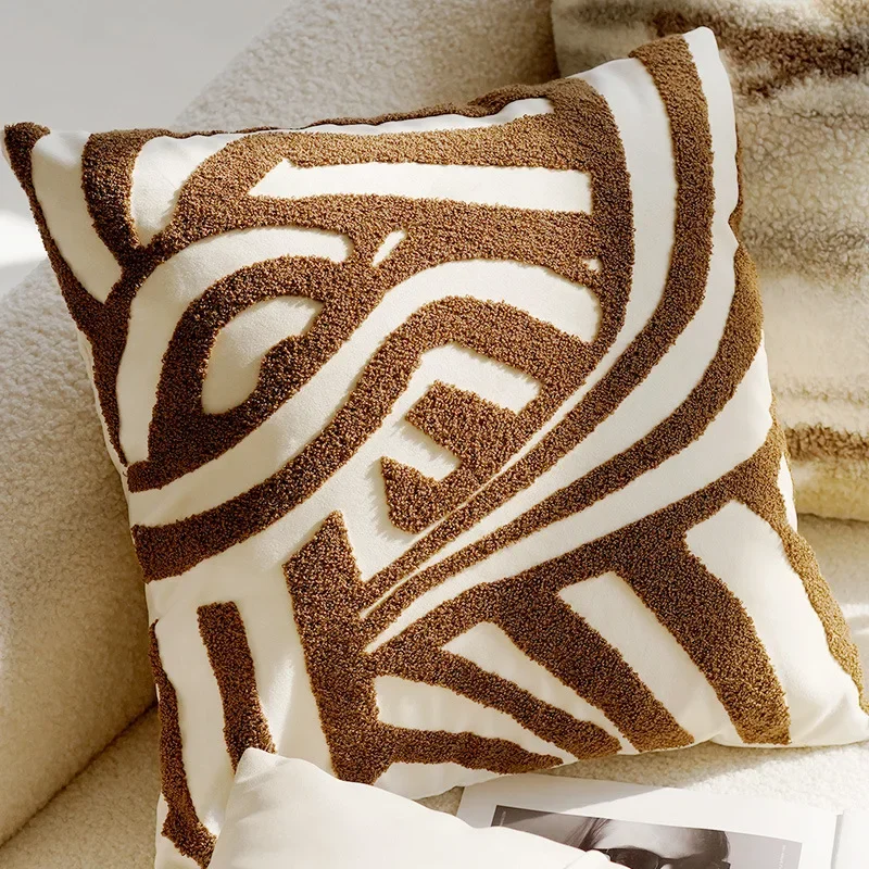 45cm Brown Vintage Nordic Throw Pillow Cover Cream Light Luxury Sofa Cushion Waist Cover Simple Decorative Pillowcase (No Core)
45cm Brown Vintage Nordic Throw Pillow Cover Cream Light Luxury Sofa Cushion Waist Cover Simple Decorative Pillowcase (No Core)