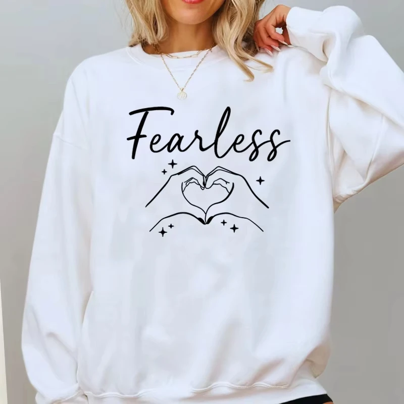 Толстовки Fearless Era для девочек, пуловер в стиле Харадзюку, сердечки руки, безстрашный концертный тур, толстовка с капюшоном, повседневная женская одежда
Толстовки Fearless Era для девочек, пуловер в стиле Харадзюку, сердечки руки, безстрашный концертный тур, толстовка с капюшоном, повседневная женская одежда