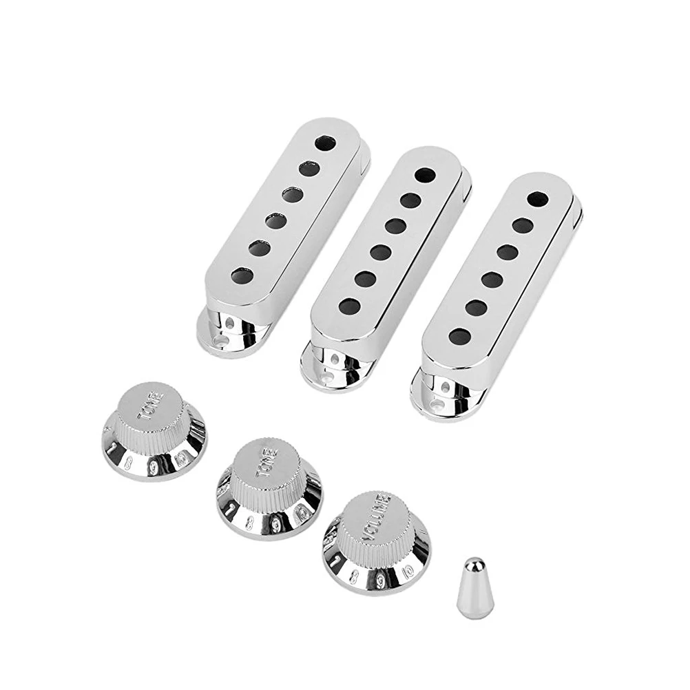 3 Single Coil Pickup Covers 48 50 52mm Volume Tone Knobs Switch Tip Electric Guitar Accessories Set for ST
3 Single Coil Pickup Covers 48 50 52mm Volume Tone Knobs Switch Tip Electric Guitar Accessories Set for ST