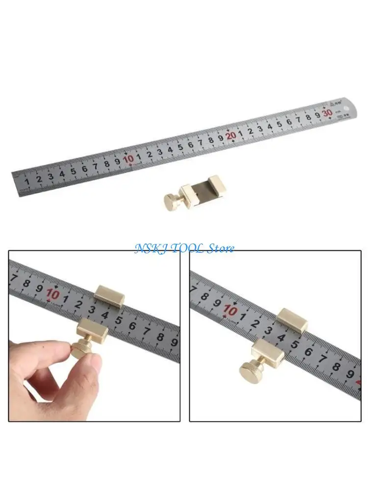 L8RC Ruler StopsFences, Brass Scribers Steel Ruler Positioning Limit Block Angles Line Scribers Locators for Woodworking
L8RC Ruler StopsFences, Brass Scribers Steel Ruler Positioning Limit Block Angles Line Scribers Locators for Woodworking