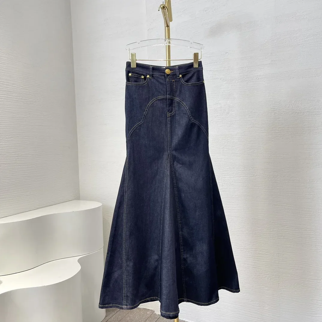 2024, новая женская юбка-миди из хлопка и спандекса высокого качества, универсальная нижняя юбка-миди со складками и русалкой
2024, новая женская юбка-миди из хлопка и спандекса высокого качества, универсальная нижняя юбка-миди со складками и русалкой