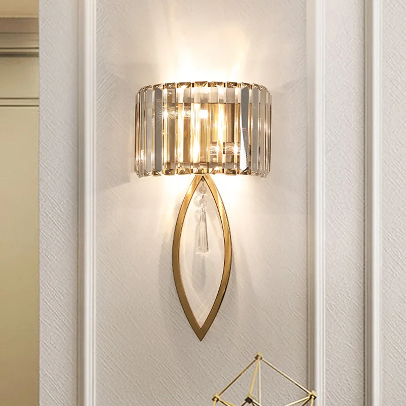 Luxury Crystal Wall Lamp Bedside Simple Modern Bedroom Living Room Tv Aisle Entrance Led Indoor Lighting
Luxury Crystal Wall Lamp Bedside Simple Modern Bedroom Living Room Tv Aisle Entrance Led Indoor Lighting