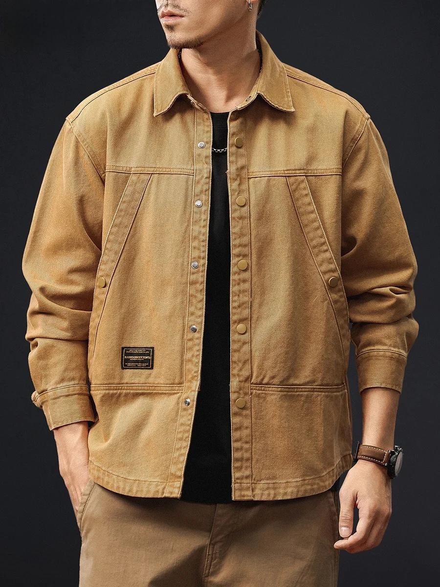 American Retro Workwear Denim Jaet Men's Loose Casual irt Jaet Sli Cotton Jeans Outerwear for Young Men
American Retro Workwear Denim Jaet Men's Loose Casual irt Jaet Sli Cotton Jeans Outerwear for Young Men