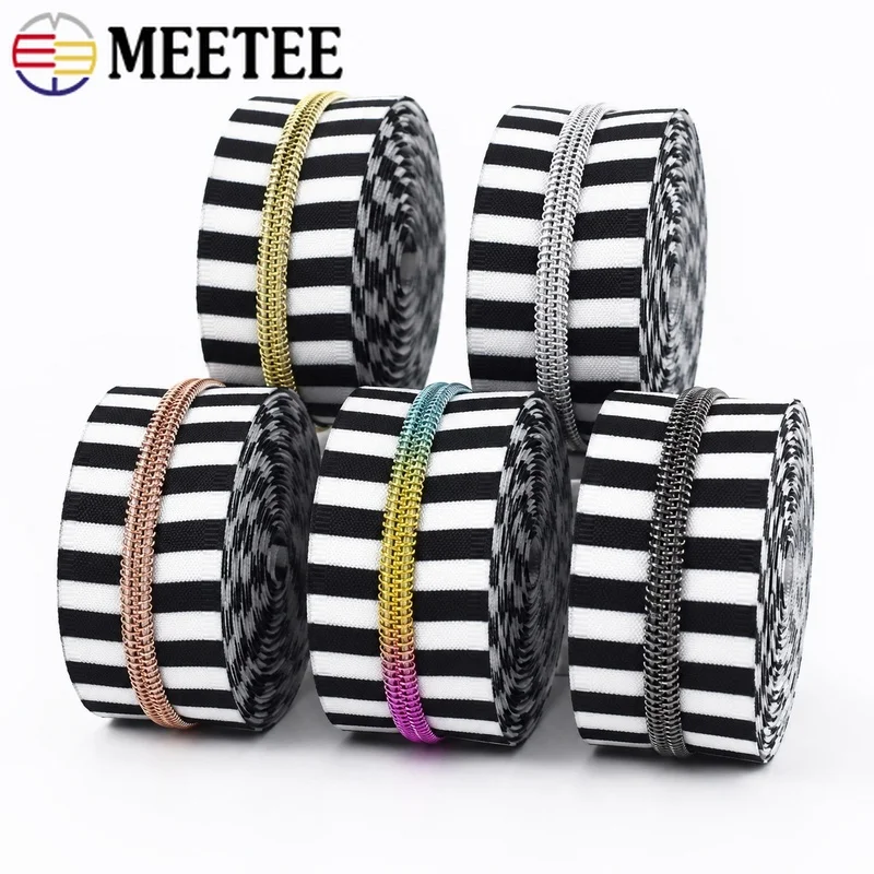 5/10M 5# Nylon Zipper Tape Stripe Coil Roll for Bag Garment Clothes Repair Zips Fastener Sewing Closure Tailor Craft Accessory
5/10M 5# Nylon Zipper Tape Stripe Coil Roll for Bag Garment Clothes Repair Zips Fastener Sewing Closure Tailor Craft Accessory