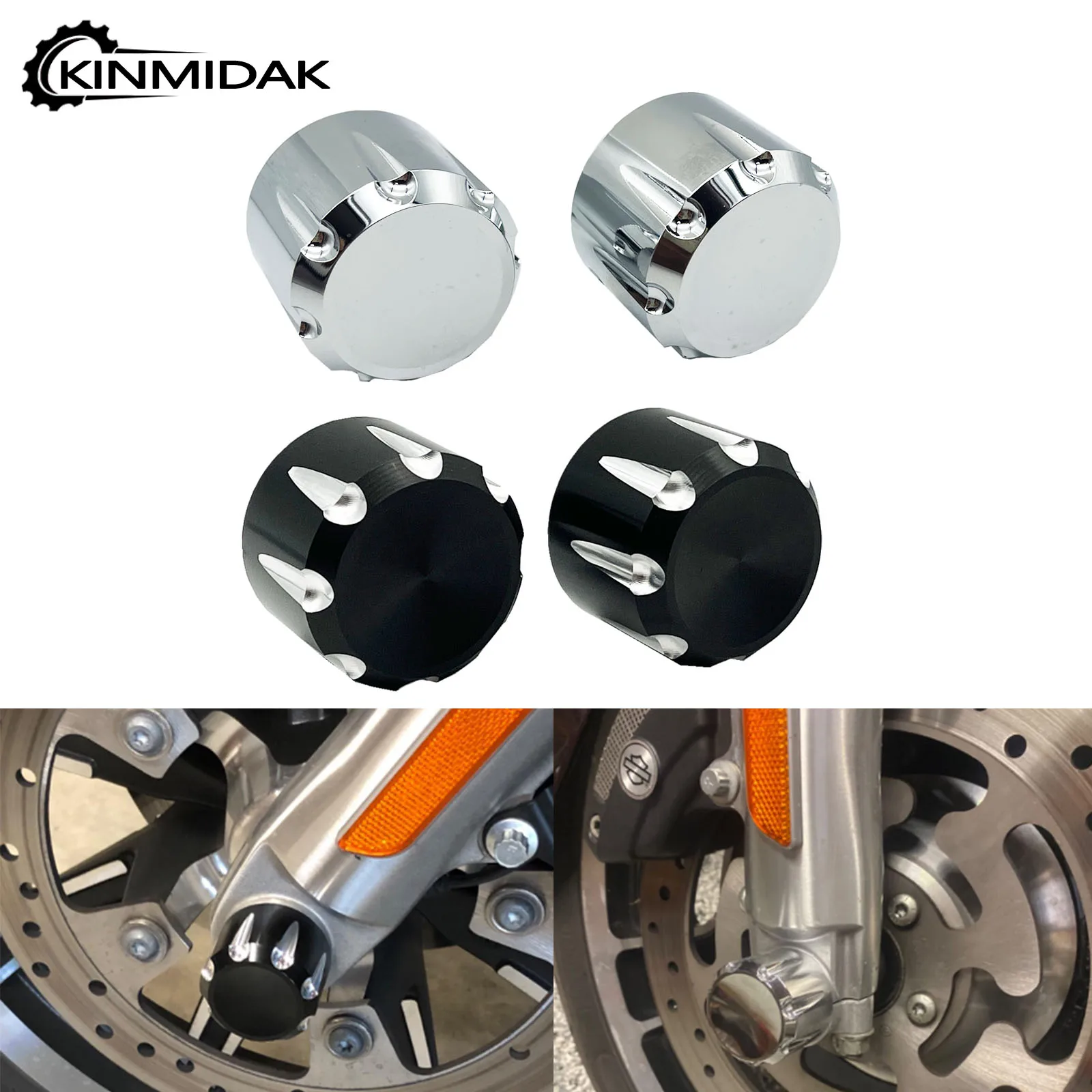 Комплект крышек для передней оси CNC для Harley Touring Electra Street Glide Road King Softail Dyna Sportster XL 883 1200 2002-2023
Комплект крышек для передней оси CNC для Harley Touring Electra Street Glide Road King Softail Dyna Sportster XL 883 1200 2002-2023