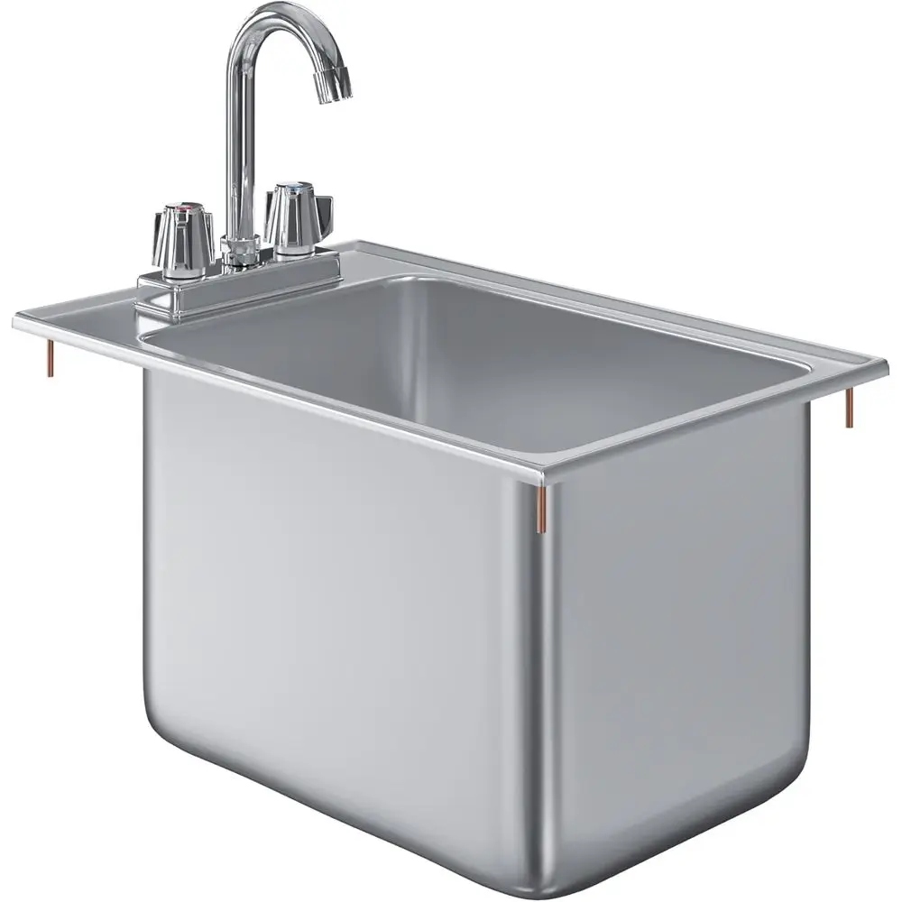 Встраиваемая мойка из нержавеющей стали с 1 отсеком, 10 дюймов 14 дюймов x 10 дюймов С краном
Встраиваемая мойка из нержавеющей стали с 1 отсеком, 10 дюймов 14 дюймов x 10 дюймов С краном