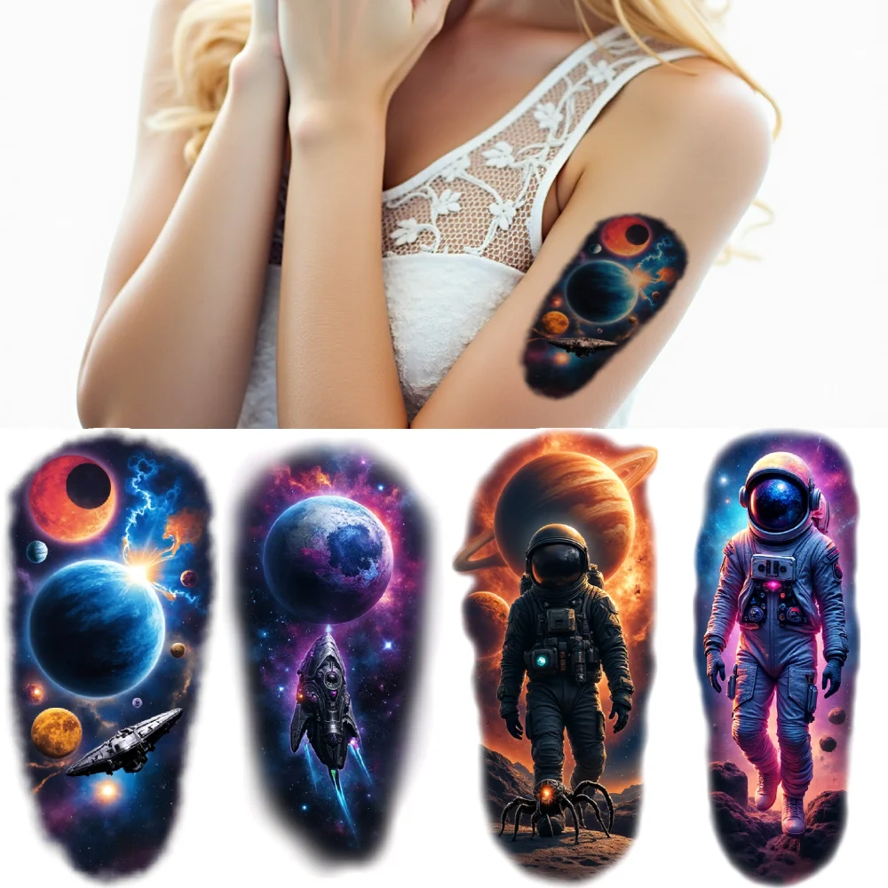 12pcs Temporary Tattoo Cosmic Realistic Temporary Tattoos Astronaut Exploration Waterproof Long-lasting Body Stickers For
12pcs Temporary Tattoo Cosmic Realistic Temporary Tattoos Astronaut Exploration Waterproof Long-lasting Body Stickers For