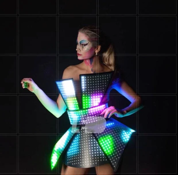 New LED luminous costume Stage performance costumes ds high-end nightclub bar gogo technology show
New LED luminous costume Stage performance costumes ds high-end nightclub bar gogo technology show