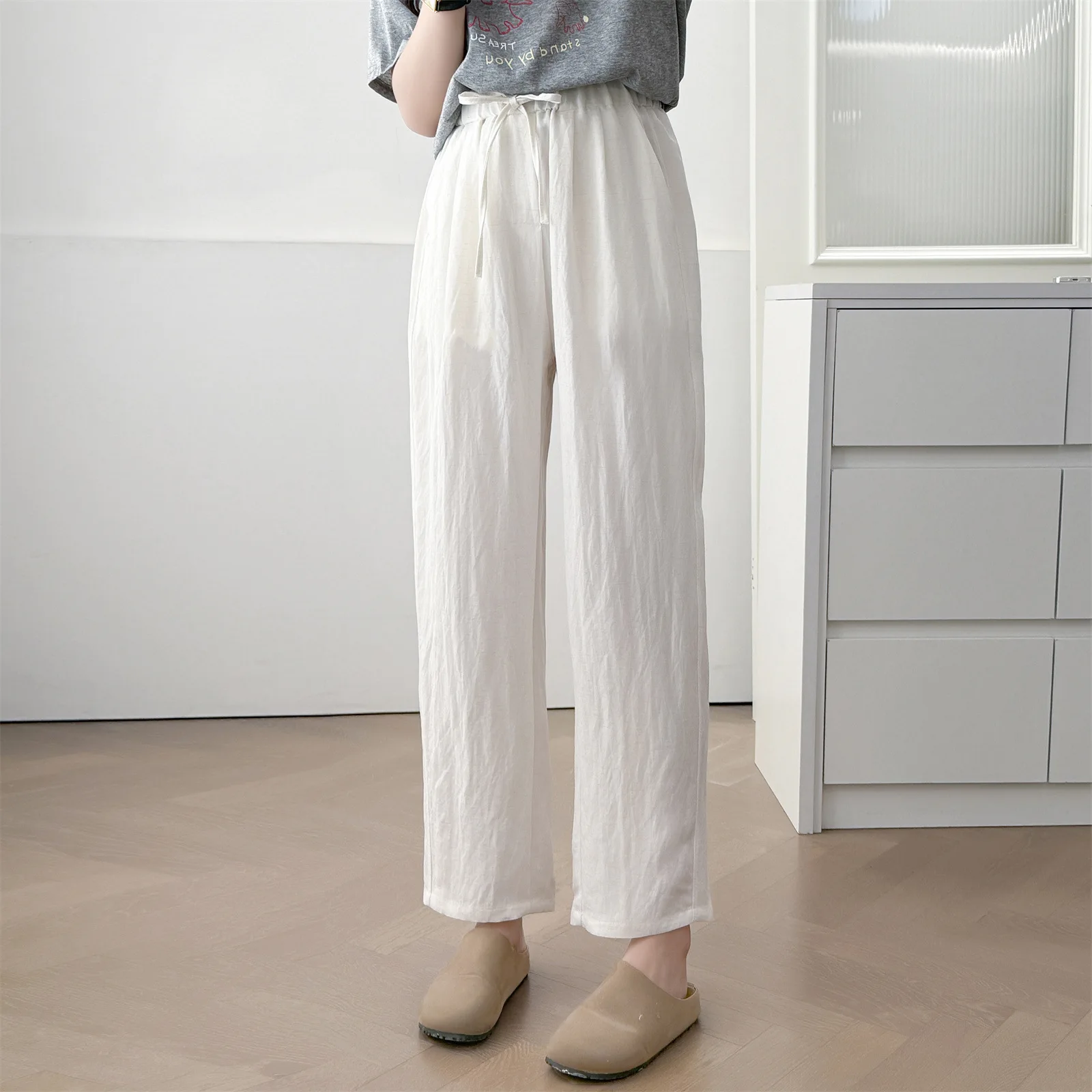 2026 Summer Plus Size Linen Straight Ankle Length Pants Elastic Waist Casual Trousers Curvy Ladies 112
2026 Summer Plus Size Linen Straight Ankle Length Pants Elastic Waist Casual Trousers Curvy Ladies 112